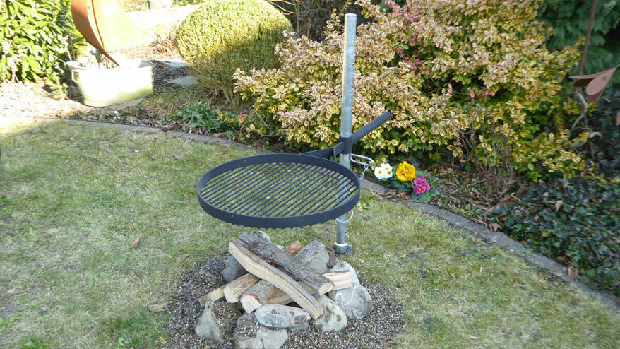 Party-Grill Ø 60 cm schwarz