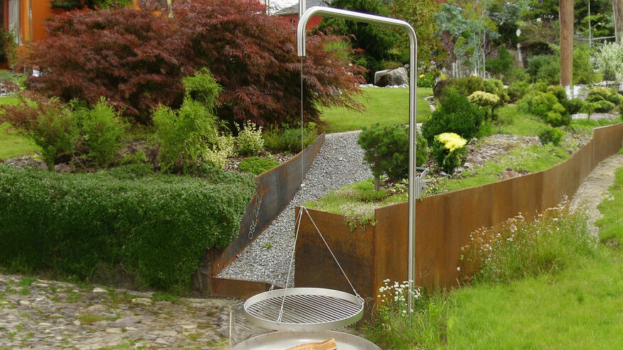 Joch-Grill Ø 60 cm mit Kurbel
