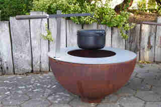 44080 feuertisch halbkugel 80